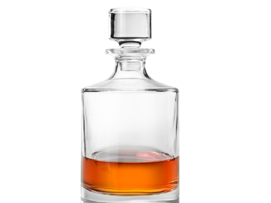 Γυάλινη διαφανή μποτίλια με πώμα 11x25 εκ 900ml
