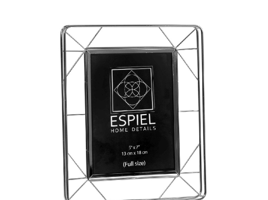 Classic μεταλλική κορνίζα 20x25 εκ σε ασημί απόχρωση για φωτογραφία 13x18 εκ