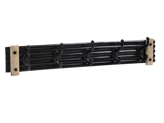 Κρεμάστρα μαύρη μεταλλική 62x8.3x12.5 εκ