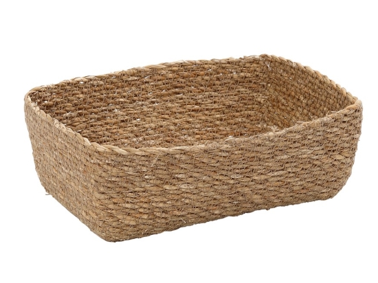 Οβάλ ψωμιέρα ψάθινη Seagrass 20x14x6 εκ
