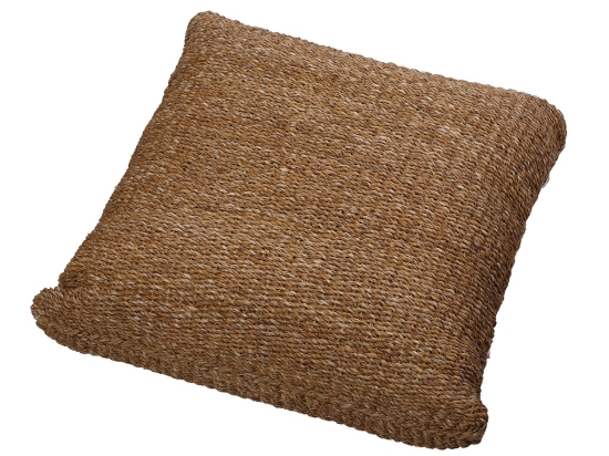 Μαξιλάρα πουφ από seagrass 80x80x20 εκ
