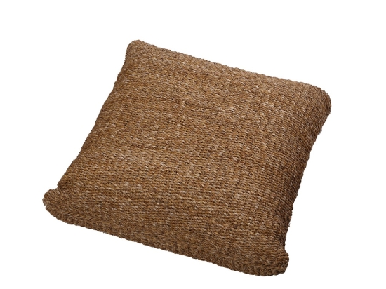 Μαξιλάρα πουφ από seagrass 65x65x20 εκ