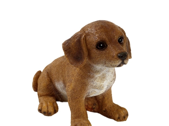 Διακοσμητική φιγούρα σκύλου Dachshound ζωγραφισμένη στο χέρι 16x9.8x13.8