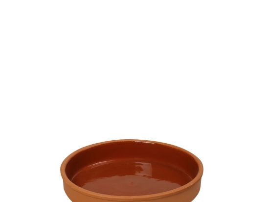 Terracotta Brown πυρίμαχο ρηχό μπωλ σετ των δέκα τεμαχίων 23x4 εκ