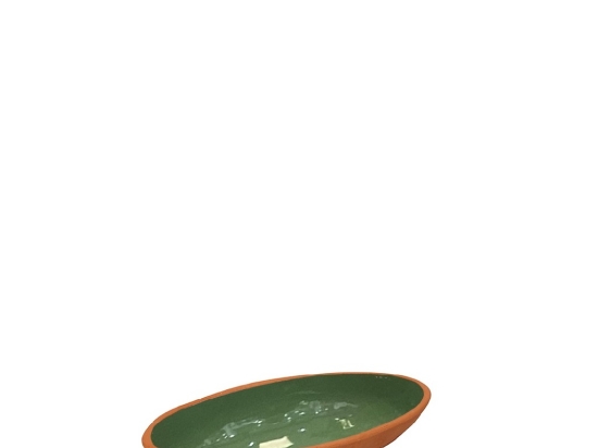 Terracotta Green κεραμική πυρίμαχη γόνδολα σετ των δώδεκα τεμαχίων 29x16x4 εκ