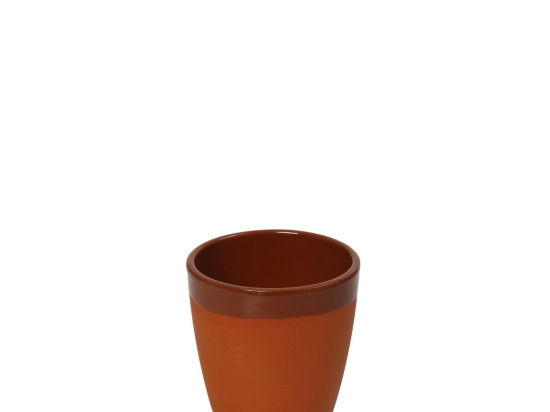 Terracotta Brown κεραμική κούπα σετ των δεκαοκτώ τεμαχίων 330 ml
