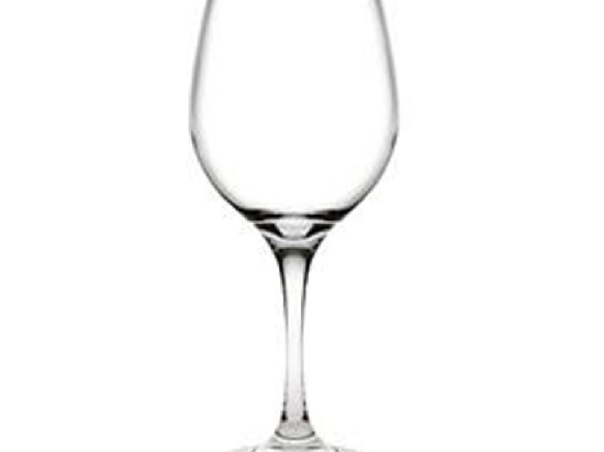 Amber Wine ποτήρι κρασιού γυάλινο κολωνάτο σετ έξι τεμαχίων 9x21.6 εκ
