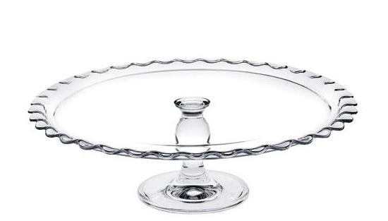 Maxi Patisserie γυάλινη πιατέλα σερβιρίσματος με πόδι 37x12 εκ