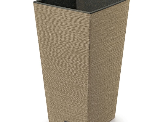 Furu Eco Wood κρεμ κασπώ τετράγωνο από ανακυκλωμένα υλικά 35x35x66 εκ
