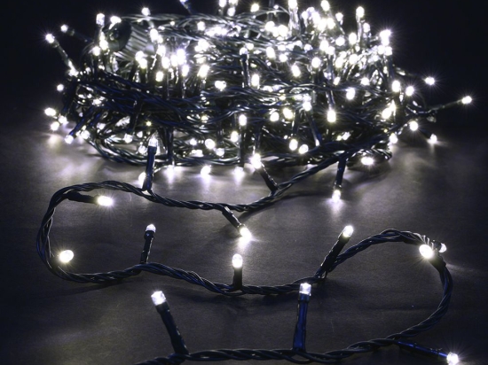 300 Led λαμπάκια IP44 με πρόγραμμα πράσινο καλώδιο και soft white φως 15μ 