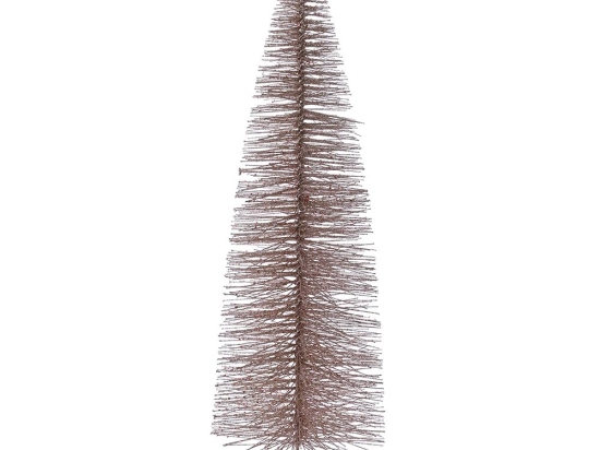 Rose gold δεντράκι χριστουγεννιάτικο με γκλίτερ σε βάση 19x60 εκ