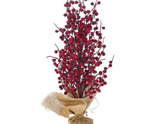 Δεντράκι με κόκκινα berries σε τσουβάλι 56 εκ