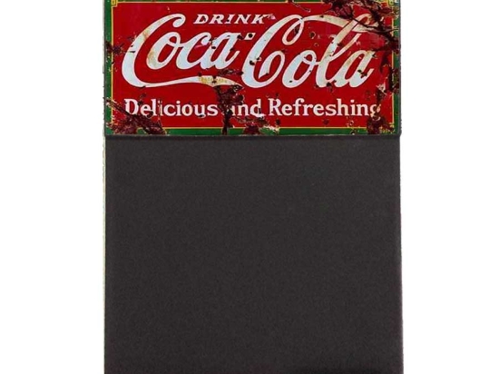 Coca Cola ξύλινος χειροποίητος μαυροπίνακας 26x38 εκ