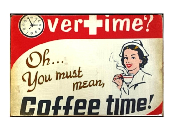 Πίνακας χειροποίητος nurse coffee time