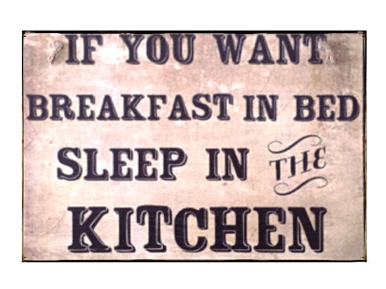 Πίνακας χειροποίητος breakfast in bed 30x20 εκ