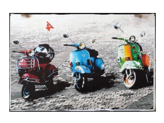 Πίνακας χειροποίητος vespa 30x20 εκ