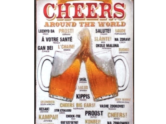 Πίνακας χειροποίητος Cheers beer