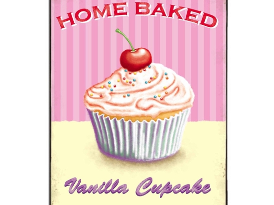 Πίνακας χειροποίητος home baked cupcakes