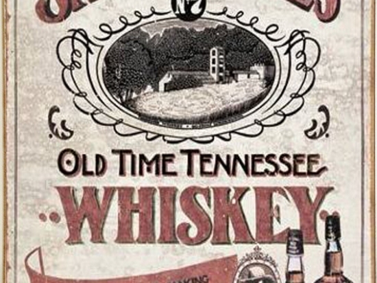 Πίνακας χειροποίητος Jack Daniels διαφήμιση