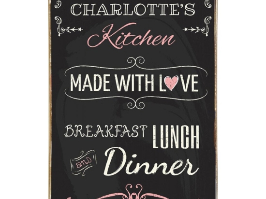 Πίνακας χειροποίητος kitchen made with love 20x30 εκ