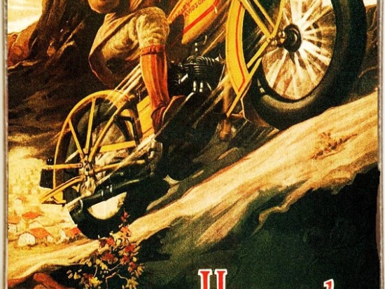 Πίνακας χειροποίητος Harley Davidson 20x30 εκ
