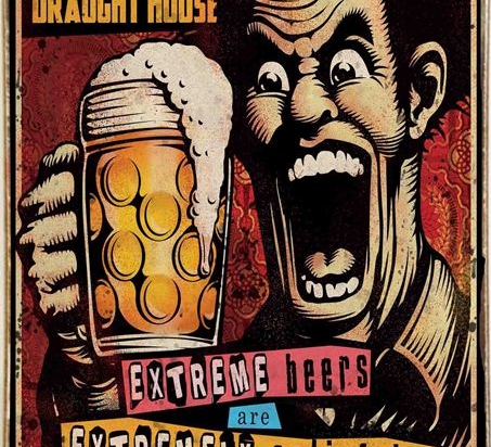 Ρετρό πίνακας χειροποίητος extreme beers