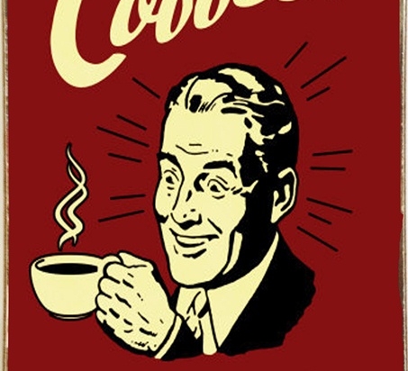 Ρετρό πίνακας χειροποίητος coffee