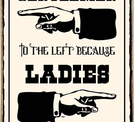 Ρετρό πίνακας χειροποίητος gentlemen and ladies