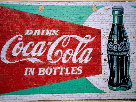 Ρετρό πίνακας χειροποίητος wall Coca Cola