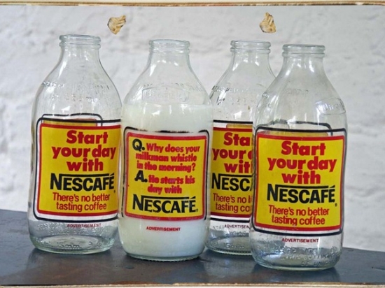 Ρετρό πίνακας χειροποίητος Nescafe
