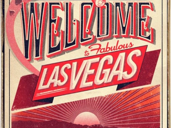 Welcome to Las Vegas ξύλινος πίνακας χειροποίητος