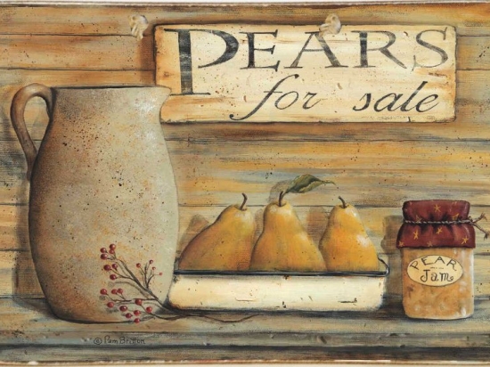 Pears for sale ξύλινος πίνακας χειροποίητος
