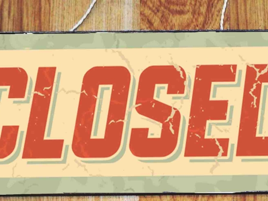 Closed vintage ξύλινος χειροποίητος πίνακας