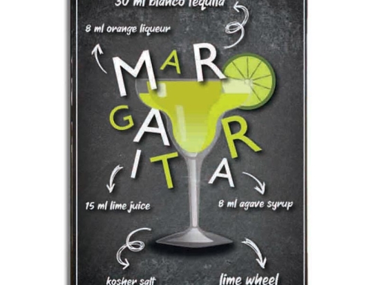 Margarita χειροποίητος ξύλινος πίνακας