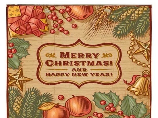 Christmas bells vintage Χριστουγεννιάτικο ξύλινο πινακάκι