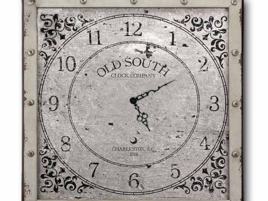 Vintage ρολόι τοίχου old south ξύλινο χειροποίητο