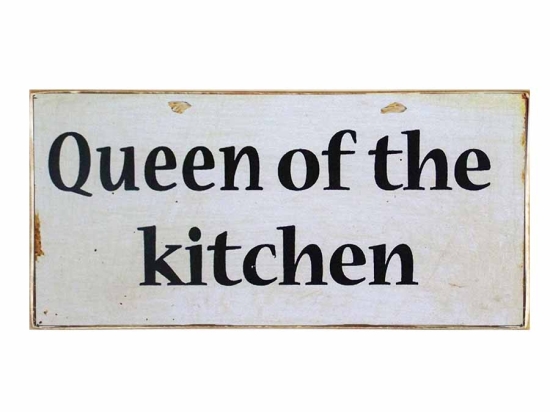 Πίνακας χειροποίητος queen of the kitchen 26x13 εκ