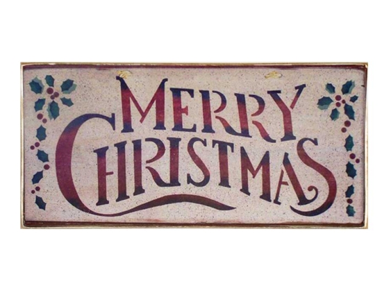 Xειροποίητο Χριστουγεννιάτικο ταμπελάκι Merry Christmas 26x13 εκ
