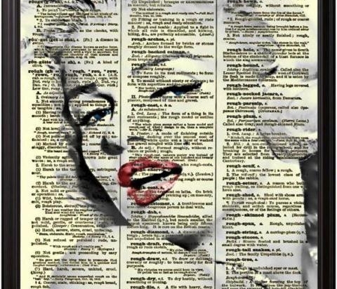 Πίνακας χειροποίητος Marilyn Monroe 20x25 εκ