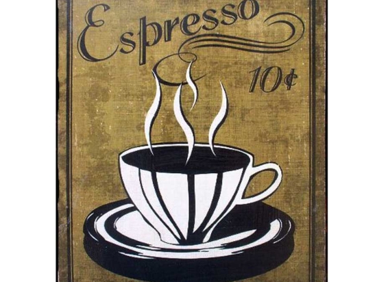 Espresso πίνακας χειροποίητος 20x25 εκ