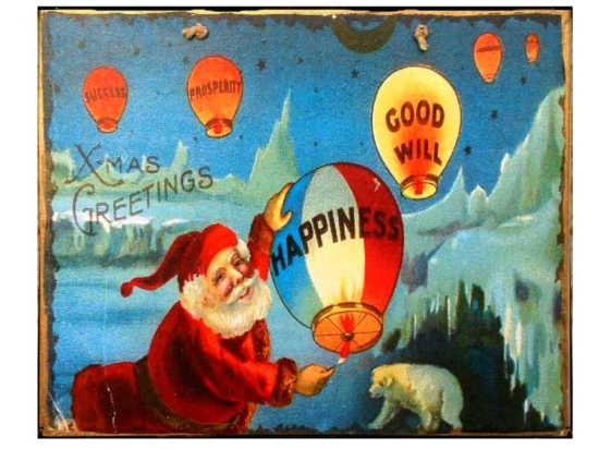 Xειροποίητο Χριστουγεννιάτικο ταμπελάκι Xmas greetings 25x20 εκ