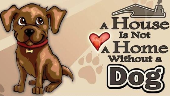 Ξύλινος ρετρό πίνακας χειροποίητος a house is not a home without a dog 26x13 εκ