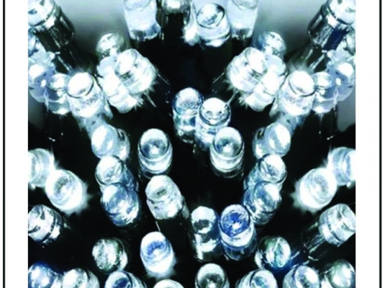 240 LED λαμπάκια με πρόγραμμα πράσινο καλώδιο και λευκό ψυχρό φως 13,5m G/CW