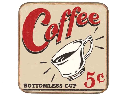Σουβέρ ξύλινo χειροποίητo coffee cup