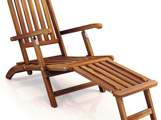 Ξύλινη ξαπλώστρα dec acacia wood 148x57x89 εκ