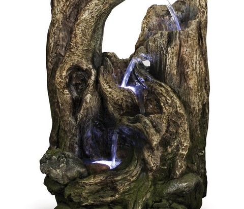 Feng Shui συντριβάνι Old Trees με led φωτισμό 31x27x51 εκ