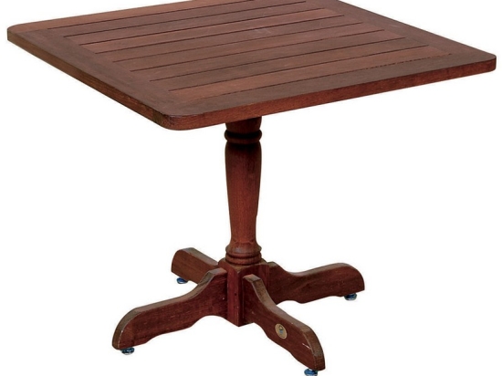 Ξύλινο τετράγωνο τραπέζι από kwilla wood 85x85x75 εκ