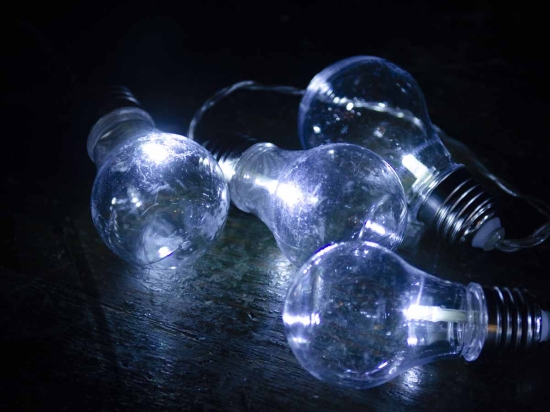 20 Led λαμπάκια αδιάβροχες vintage λάμπες IP44 με διάφανο καλώδιο και λευκό φως 4μ