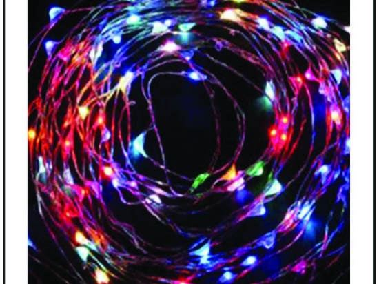 20 Led λαμπάκια μπαταρίας με χάλκινο καλώδιο και πολύχρωμο φως 2μ