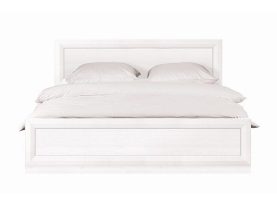 Milano διπλό κρεβάτι από MDF σε λευκό χρώμα 166x209,5x42,5 εκ